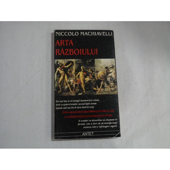   ARTA  RAZBOIULUI  -  NICCOLO  MACHIAVELLI 